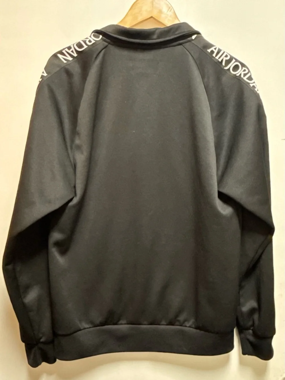 Jordan Black Track Jacket with Olive Logo